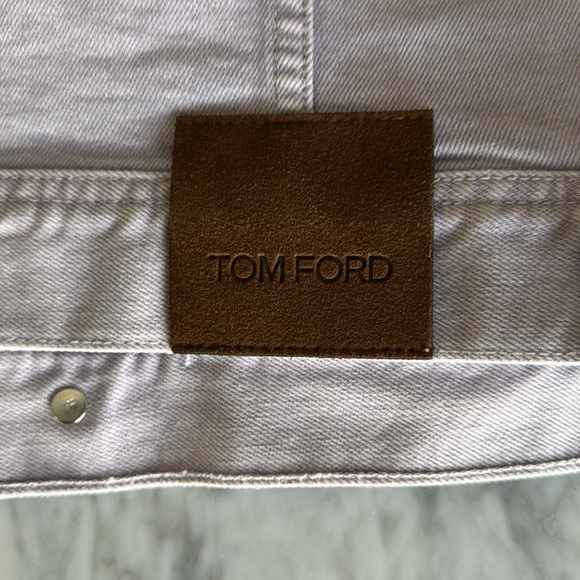 Never worn Tom Ford Light Purple Denim Bomber Jacket - Picture 9 of 9